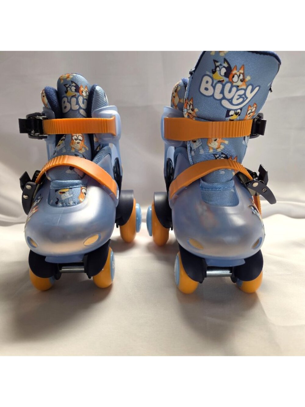Bluey Kids Quad Roller Skates Adjustable Size 9-12 Light Up Wheels